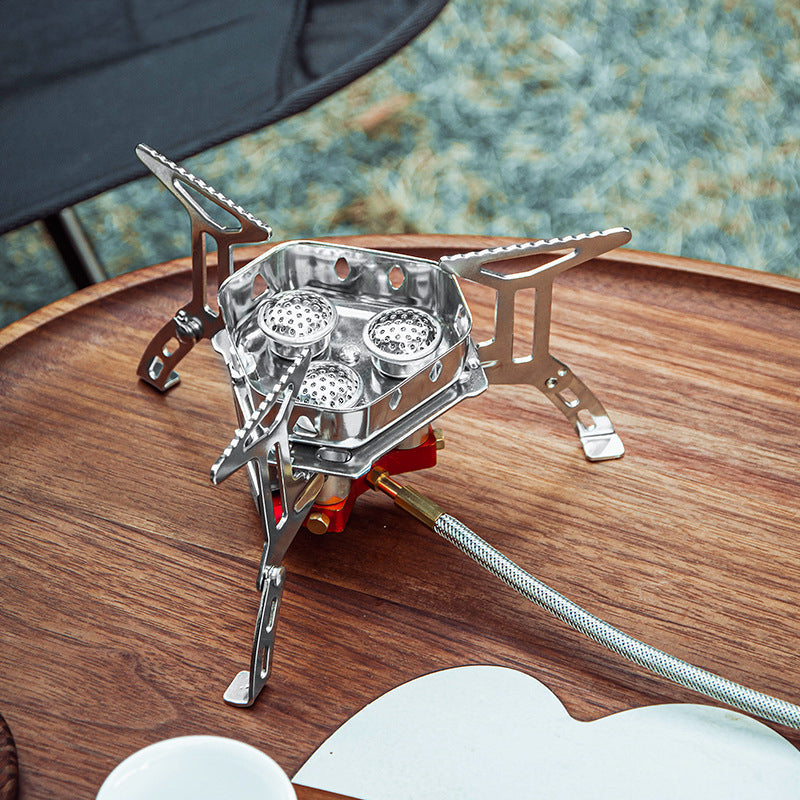 Design Camping Gas Stove Delicate Appearance Outdoor Hiking Portable Gas Stove