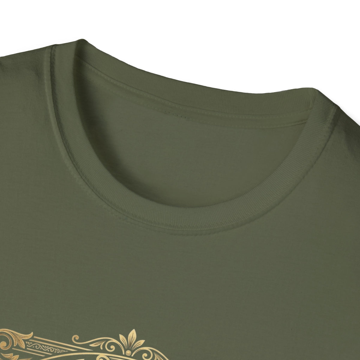 BDOS-Roman Numeral-UTShirt1 — Vintage Gold Ornate Crest "All Things" Design
