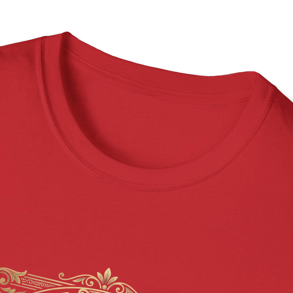 BDOS-Roman Numeral-UTShirt1 — Vintage Gold Ornate Crest "All Things" Design