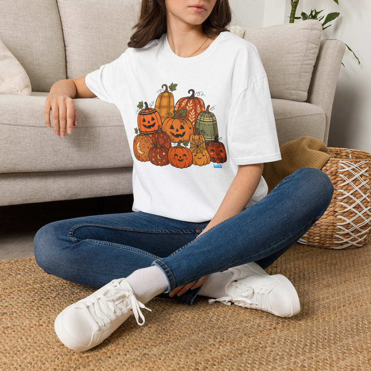 BDOS-Pumpkin Patch-TShirt1 — Cute Stacked Halloween Pumpkins Design - Holiday Collection
