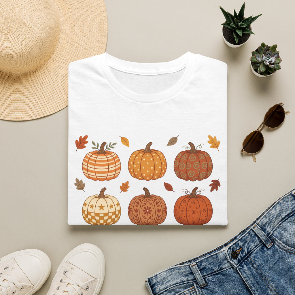 BDOS-Pumpkin Patch-TShirt1 — Cute Fall Jack-O'-Lanterns Tee - Holiday Collection