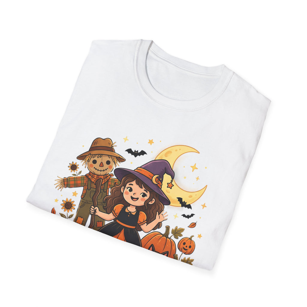 BDOS-Cute Halloween-WTShirt1 - Cute Witch, Black Cat & Pumpkin Fall Tee - Holiday Collection