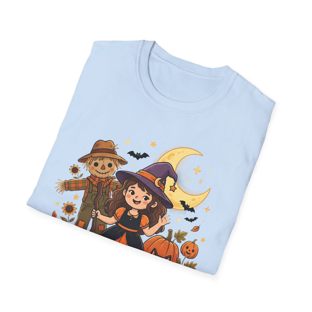 BDOS-Cute Halloween-WTShirt1 - Cute Witch, Black Cat & Pumpkin Fall Tee - Holiday Collection