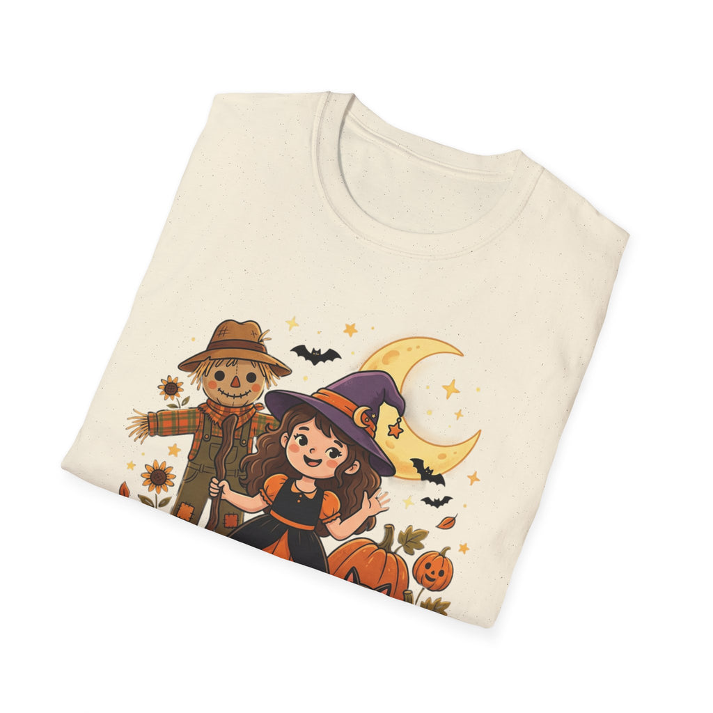 BDOS-Cute Halloween-WTShirt1 - Cute Witch, Black Cat & Pumpkin Fall Tee - Holiday Collection