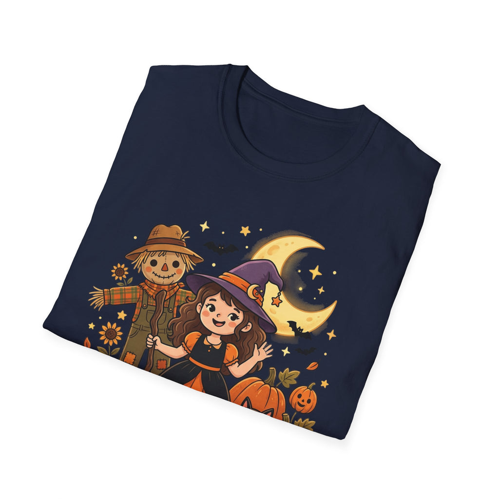 BDOS-Cute Halloween-WTShirt1 - Cute Witch, Black Cat & Pumpkin Fall Tee - Holiday Collection