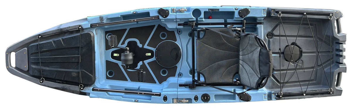 Blue-Gray Recon 10ft Propeller Drive Modular Fishing Kayak