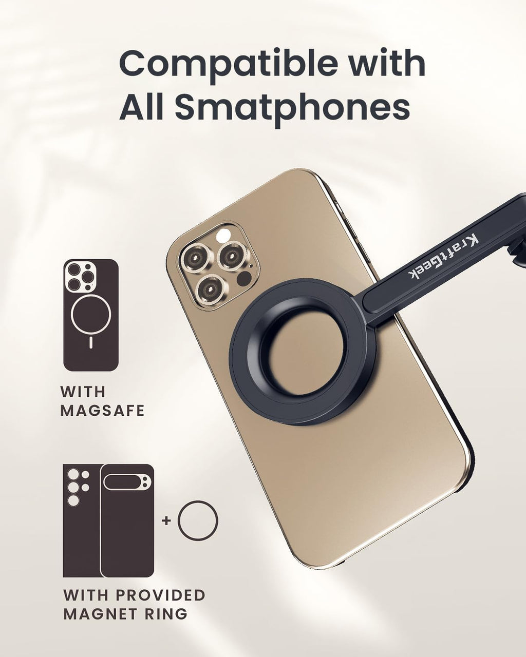 MagStand™ Magnetic Phone Tripod