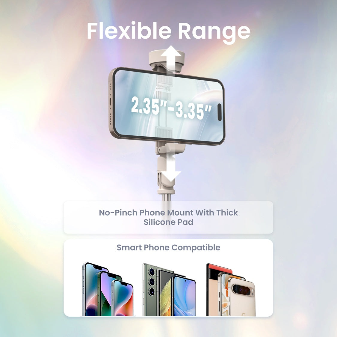 JustTap™ Ombré Peach Phone Tripod