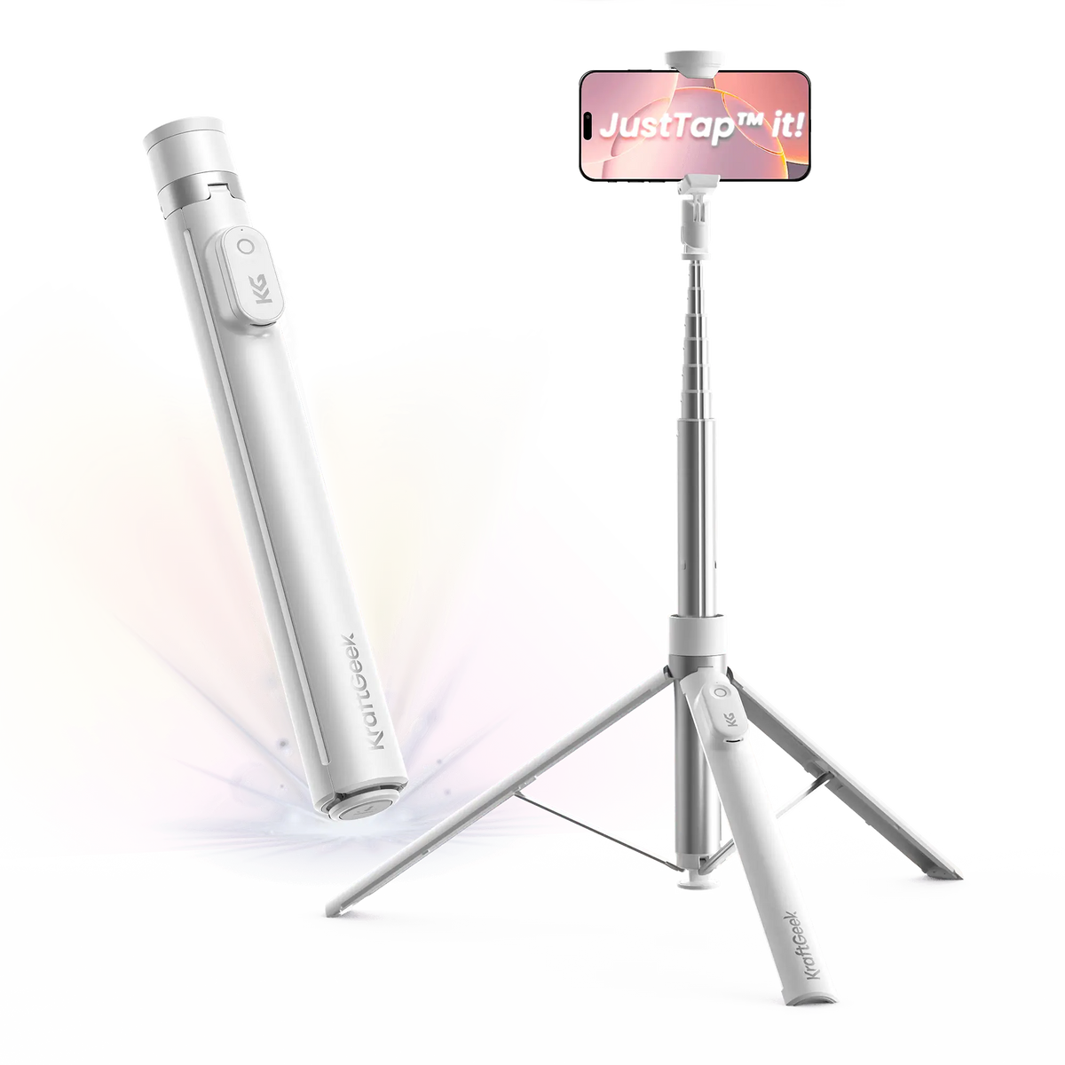 JustTap™ Ombré Peach Phone Tripod