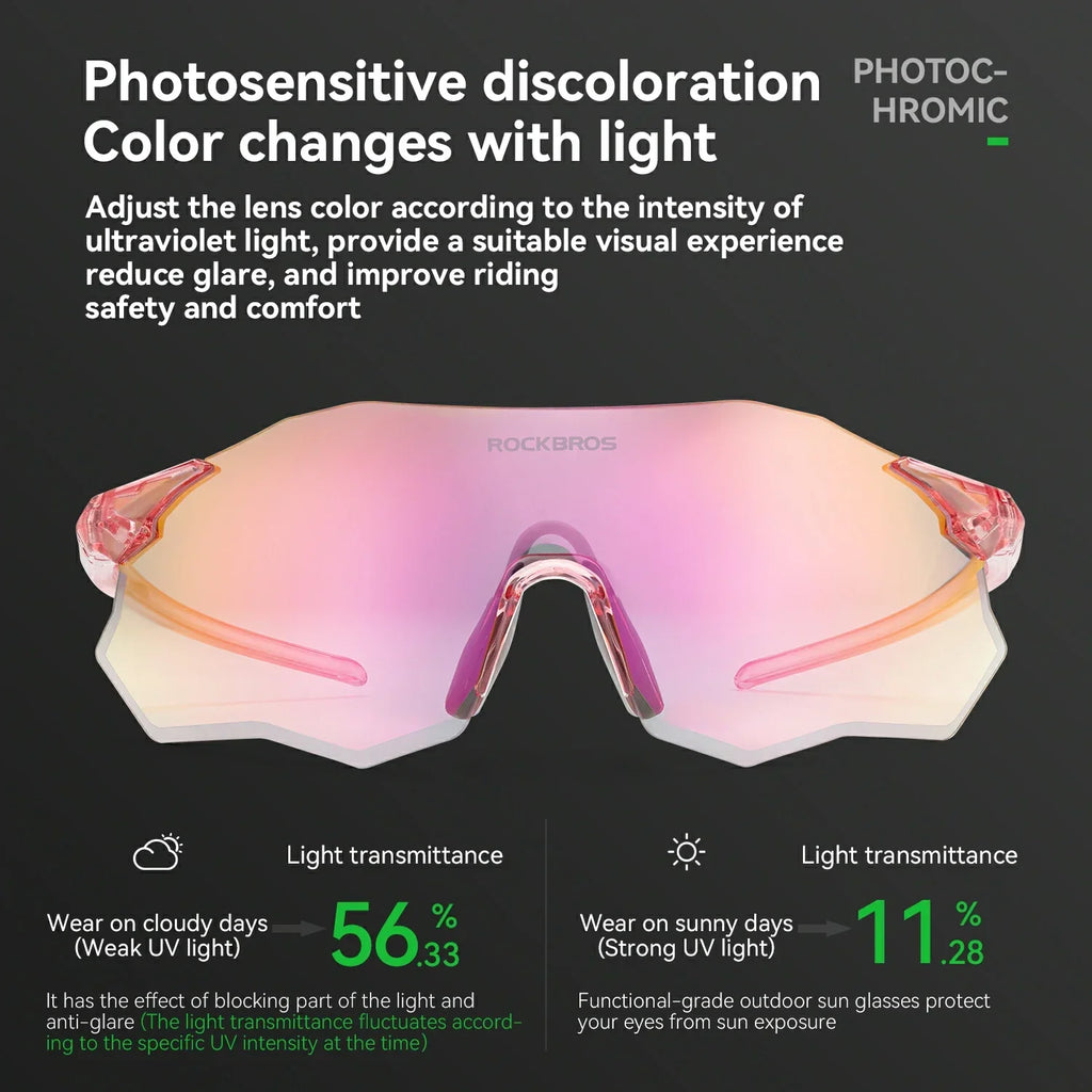 ROCKBROS Polarized Cycling Sunglasses with UV400 Protection Lightweight Durable