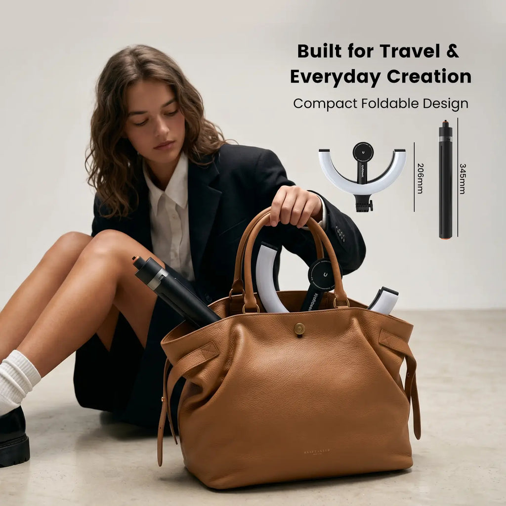 GlowRing™ Portable Ring Light with Tripod Stand