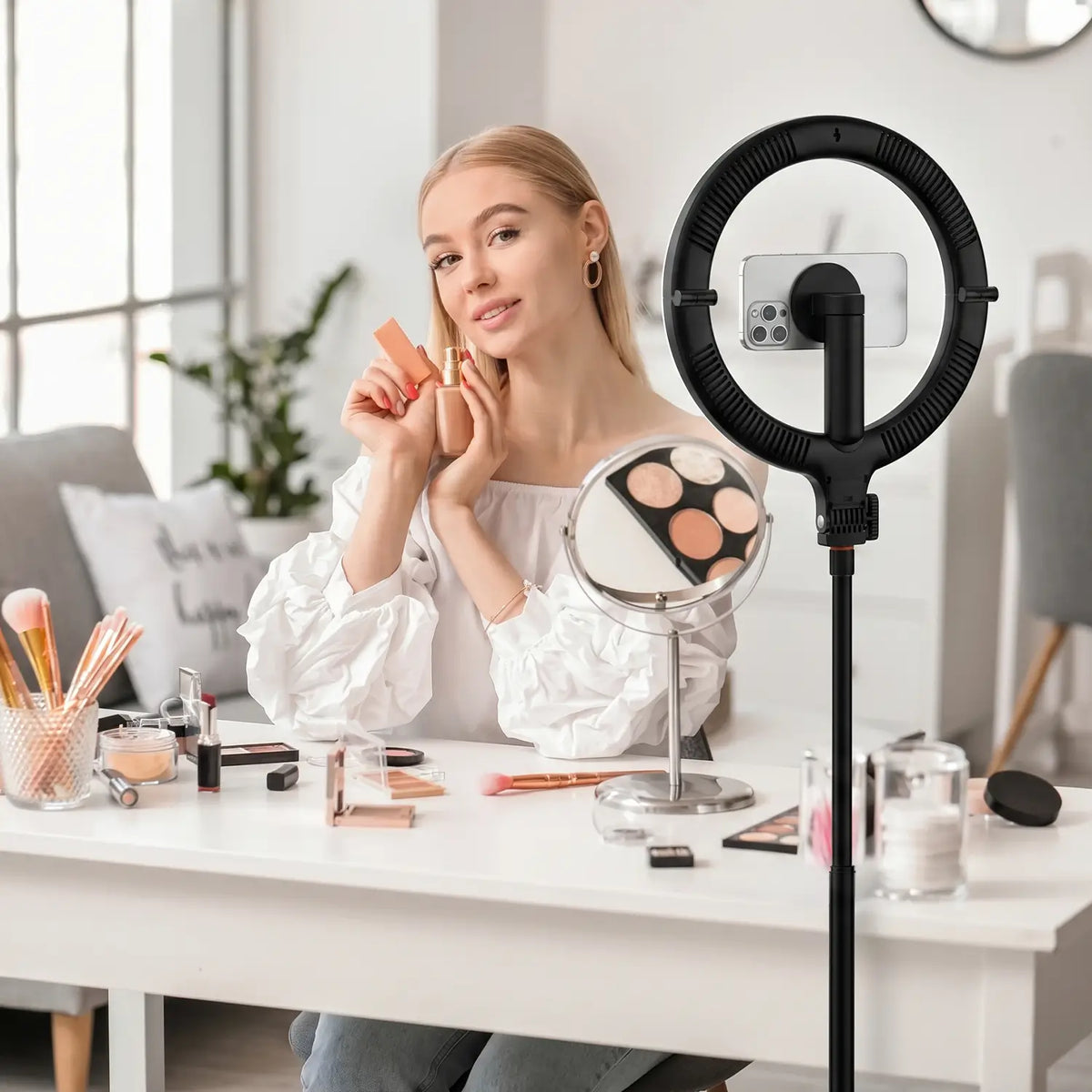 GlowRing™ Portable Ring Light with Tripod Stand