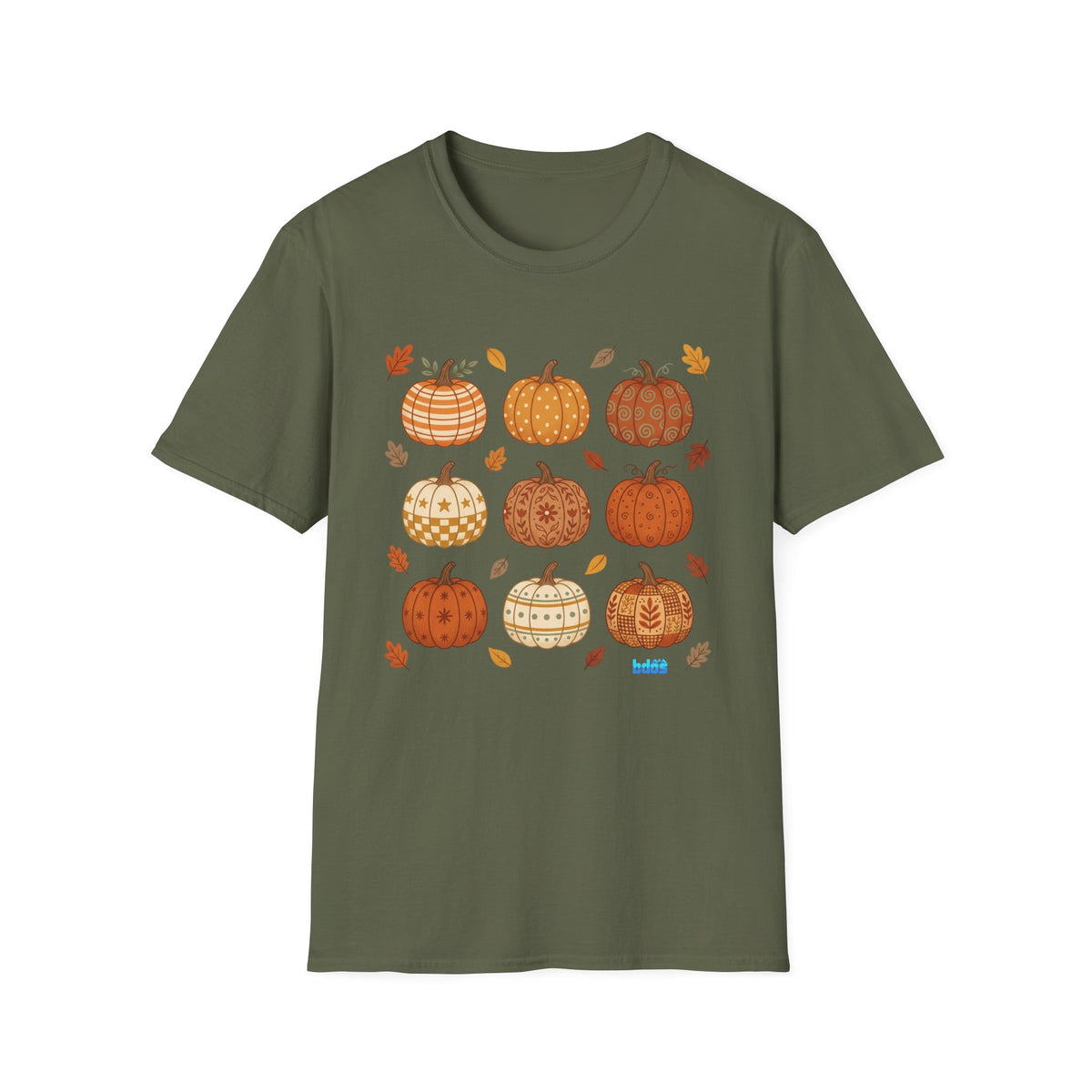 BDOS-Pumpkin Patch-WTShirt2 — Cute Fall Jack-O'-Lanterns Tee - Holiday Collection