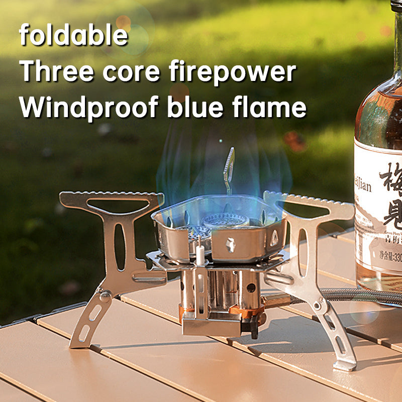 Design Camping Gas Stove Delicate Appearance Outdoor Hiking Portable Gas Stove