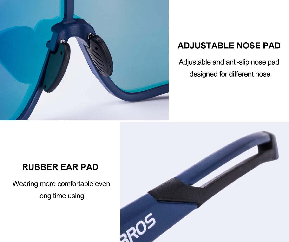 ROCKBROS Polarised Full Lens Sunglasses Cycling Bicycle Glasses Outdoor Sports Eyewear UV400