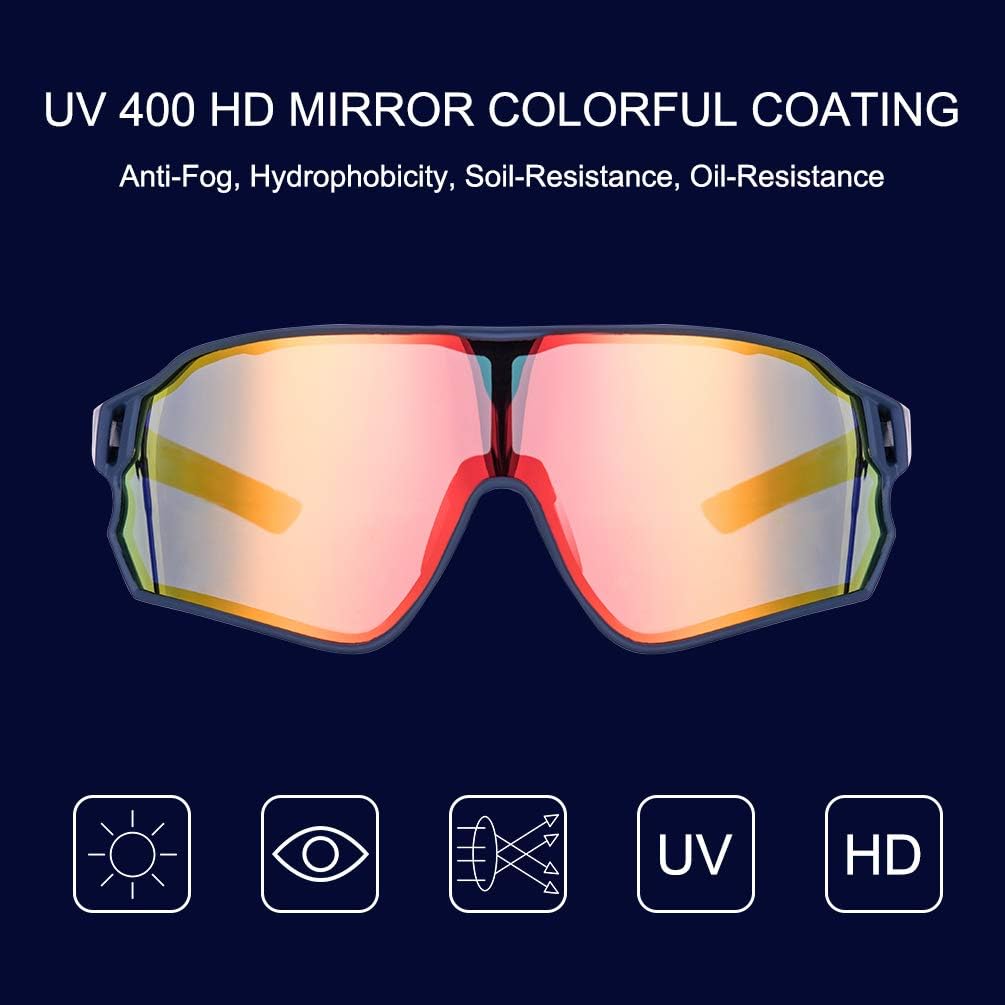 ROCKBROS Polarised Full Lens Sunglasses Cycling Bicycle Glasses Outdoor Sports Eyewear UV400