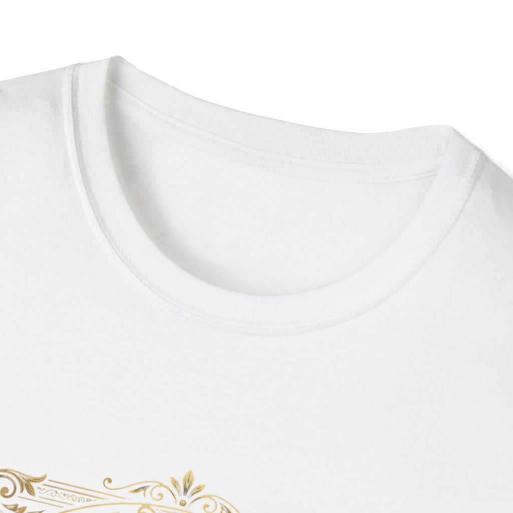 BDOS-Roman Numeral-UTShirt1 — Vintage Gold Ornate Crest "All Things" Design