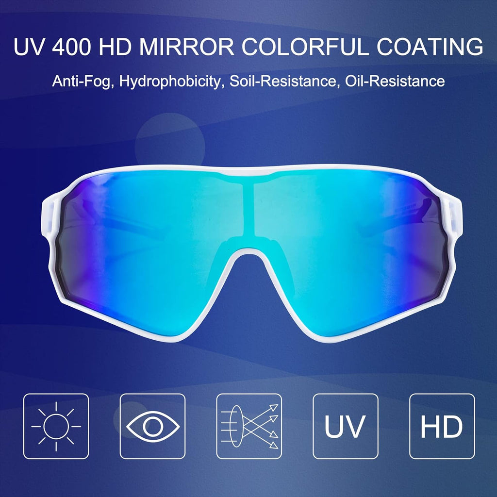 ROCKBROS Polarised Full Lens Sunglasses Cycling Bicycle Glasses Outdoor Sports Eyewear UV400