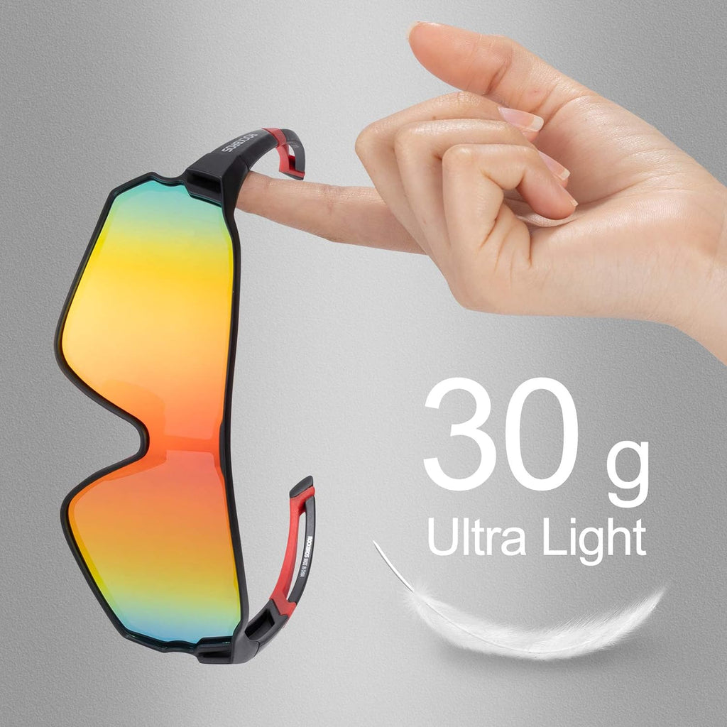 ROCKBROS Polarised Full Lens Sunglasses Cycling Bicycle Glasses Outdoor Sports Eyewear UV400