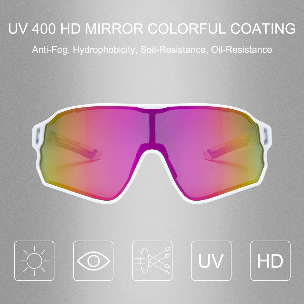 ROCKBROS Polarised Full Lens Sunglasses Cycling Bicycle Glasses Outdoor Sports Eyewear UV400