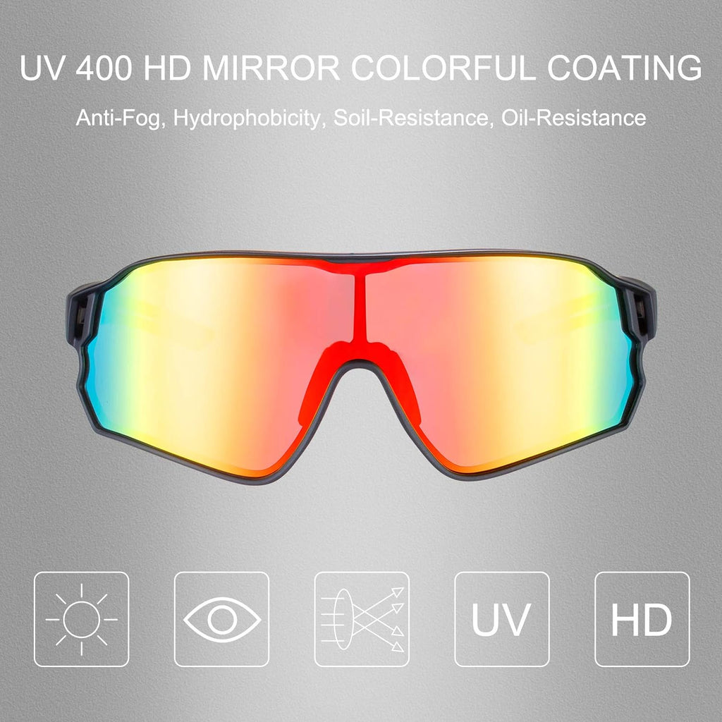 ROCKBROS Polarised Full Lens Sunglasses Cycling Bicycle Glasses Outdoor Sports Eyewear UV400