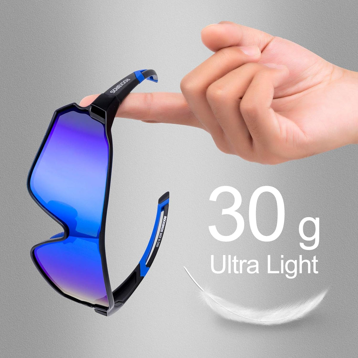ROCKBROS Polarised Full Lens Sunglasses Cycling Bicycle Glasses Outdoor Sports Eyewear UV400