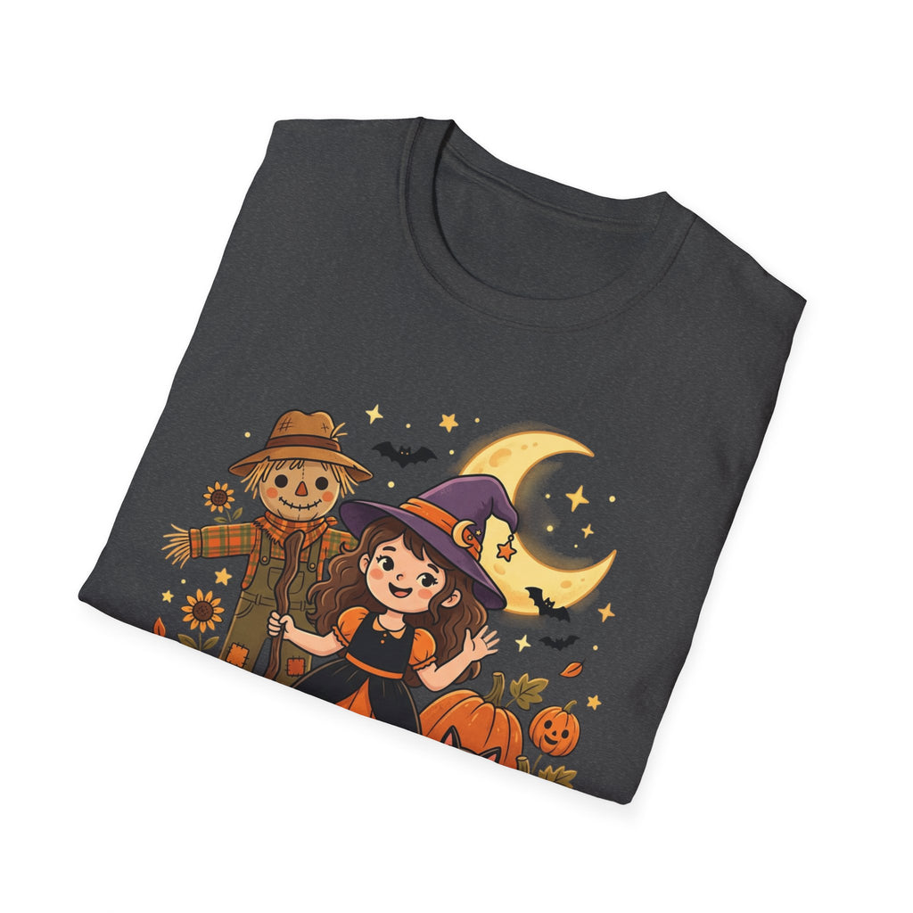 BDOS-Cute Halloween-WTShirt1 - Cute Witch, Black Cat & Pumpkin Fall Tee - Holiday Collection