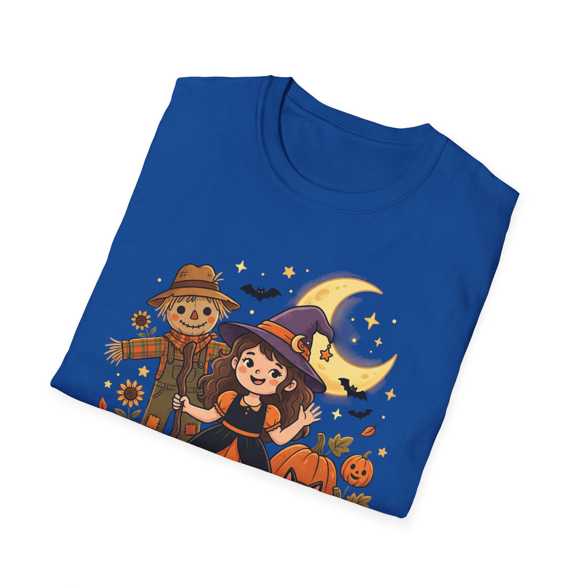 BDOS-Cute Halloween-WTShirt1 - Cute Witch, Black Cat & Pumpkin Fall Tee - Holiday Collection