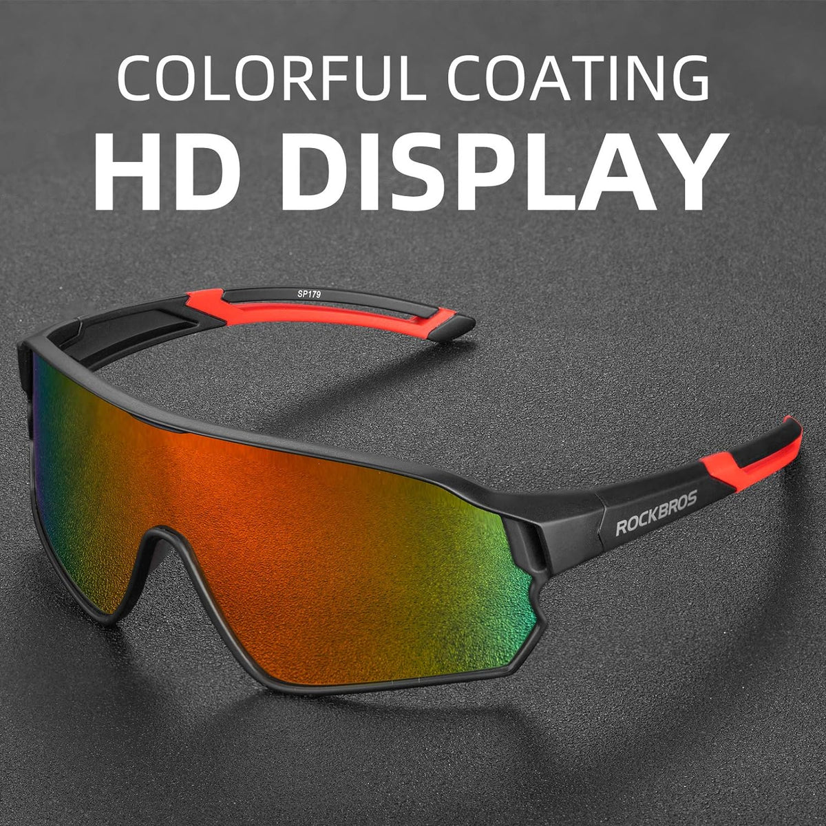 ROCKBROS Polarised Full Lens Sunglasses Cycling Bicycle Glasses Outdoor Sports Eyewear UV400