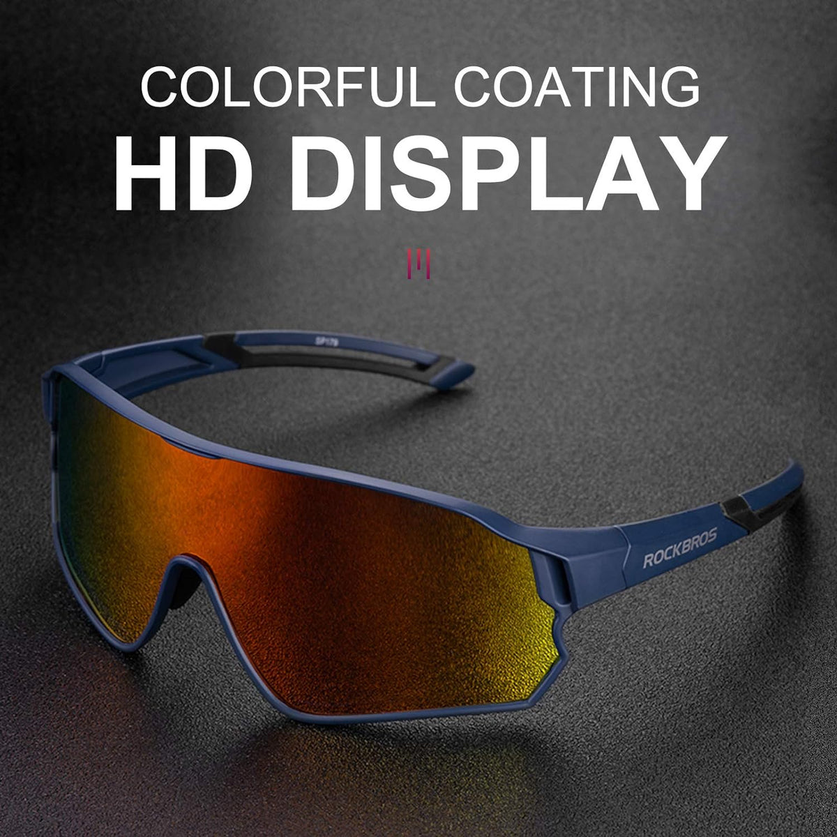 ROCKBROS Polarised Full Lens Sunglasses Cycling Bicycle Glasses Outdoor Sports Eyewear UV400