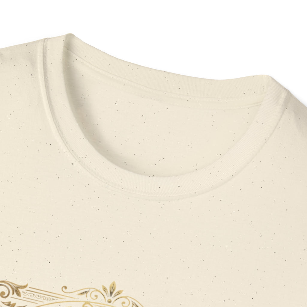 BDOS-Roman Numeral-UTShirt1 — Vintage Gold Ornate Crest "All Things" Design