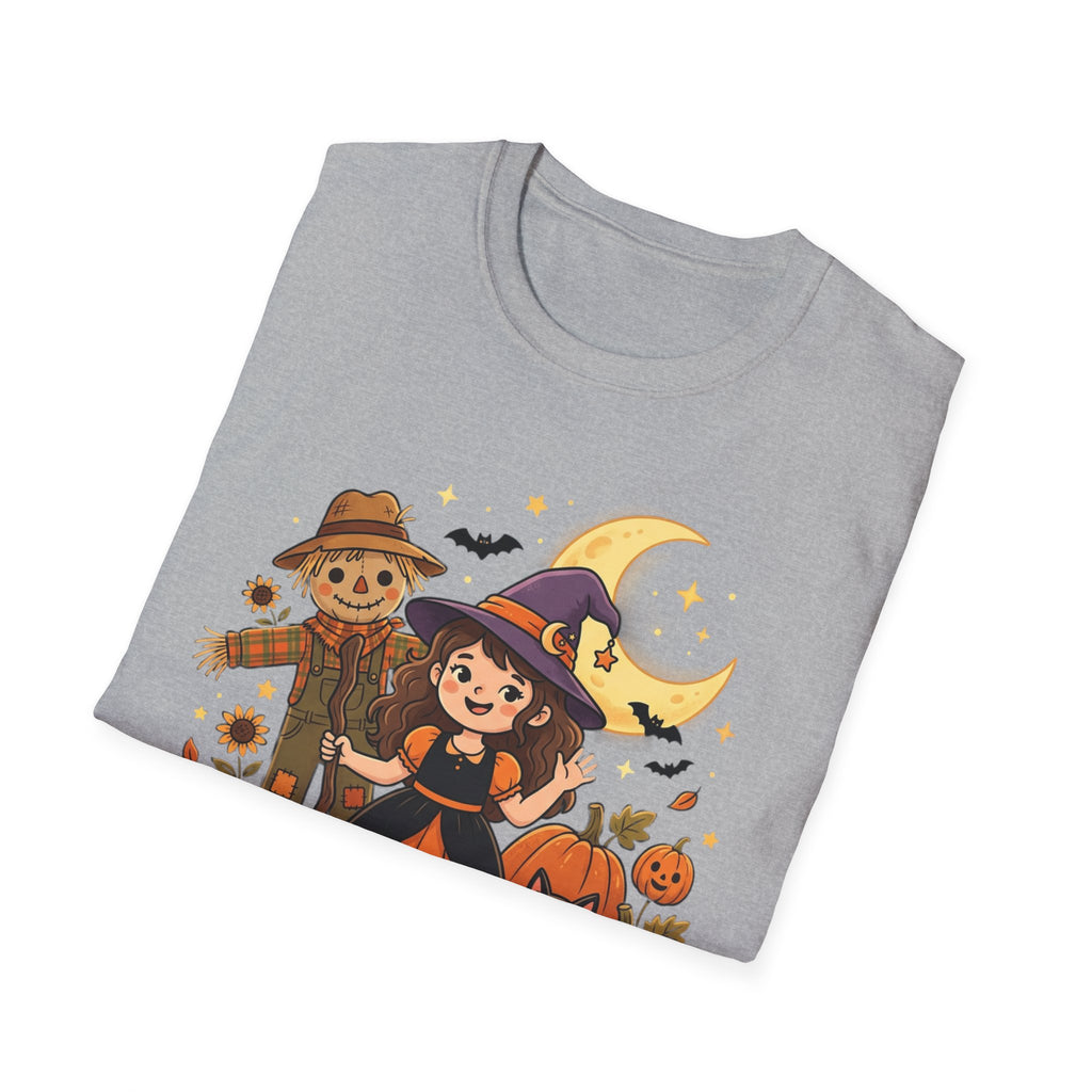 BDOS-Cute Halloween-WTShirt1 - Cute Witch, Black Cat & Pumpkin Fall Tee - Holiday Collection