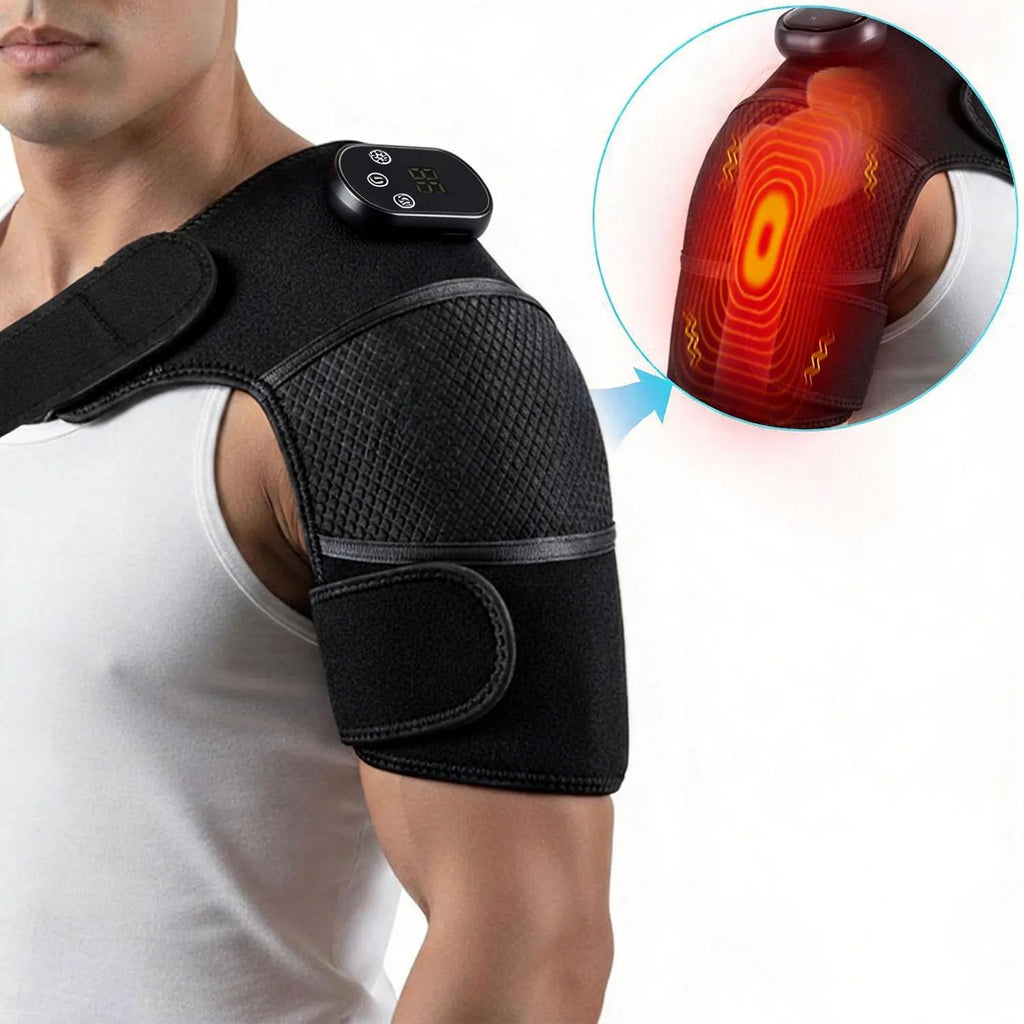 Smart Heated Massage Brace Shoulder 3 Gear Temperature Adjustment Heated Shoulder Hot Compression Pad