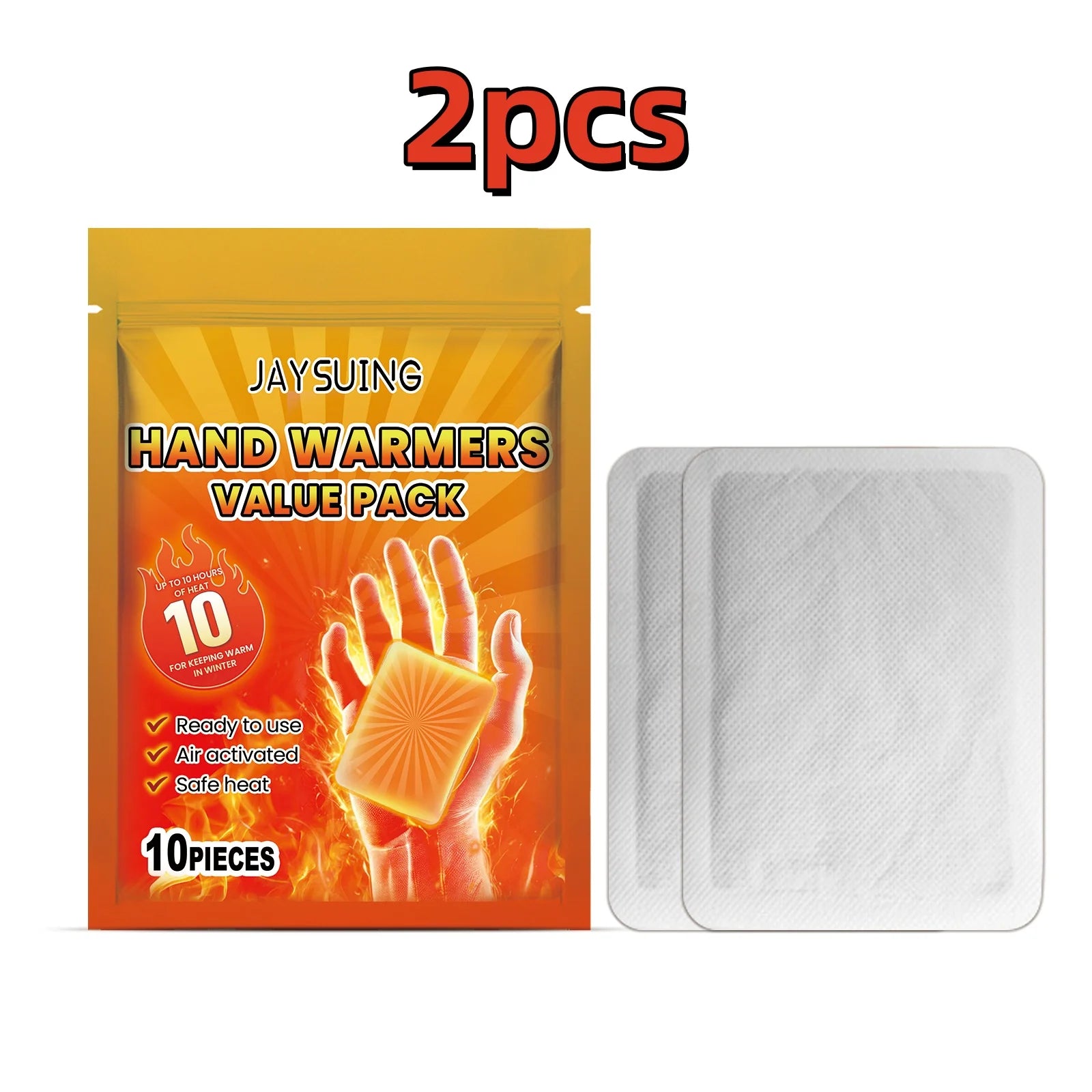 10pcs Warmer Pack Stickers Lasting Heating Self Adhesive Body Hand Warmers