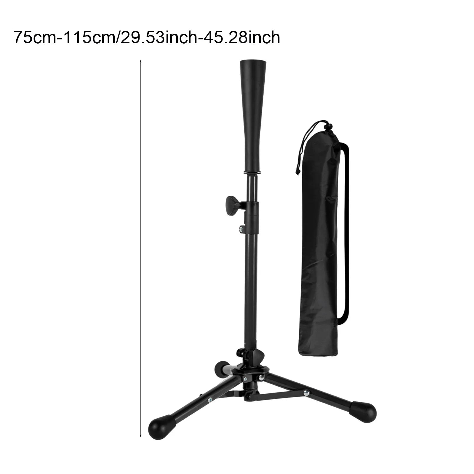 Foldable Baseball Batting Tee Tripod Adjustable Tripod Stand Tee for Hitting Training Practice Portable