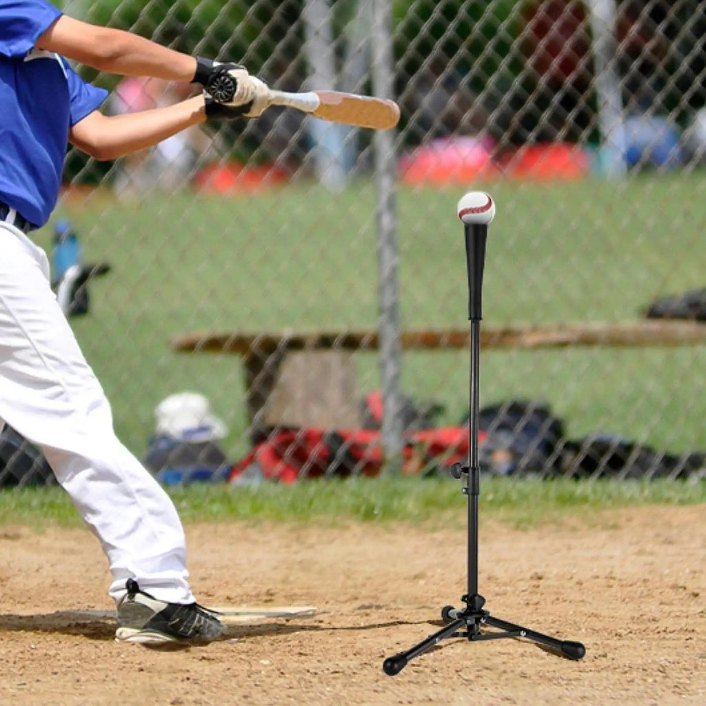 Foldable Baseball Batting Tee Tripod Adjustable Tripod Stand Tee for Hitting Training Practice Portable