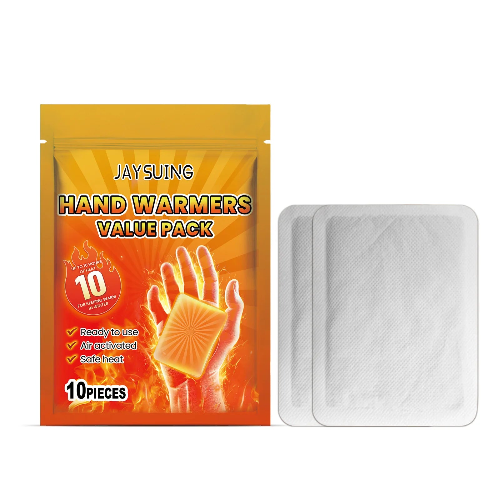 10pcs Warmer Pack Stickers Lasting Heating Self Adhesive Body Hand Warmers