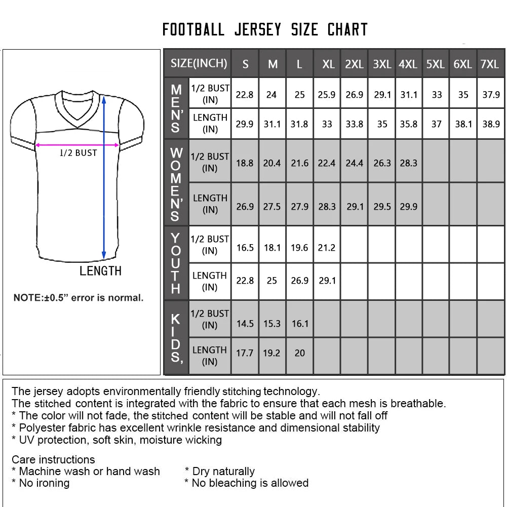 Custom American Football Jersey, Personalized Jersey with Printed Team Name, Number and Athlete Name (Men/Women/Youth) - From China