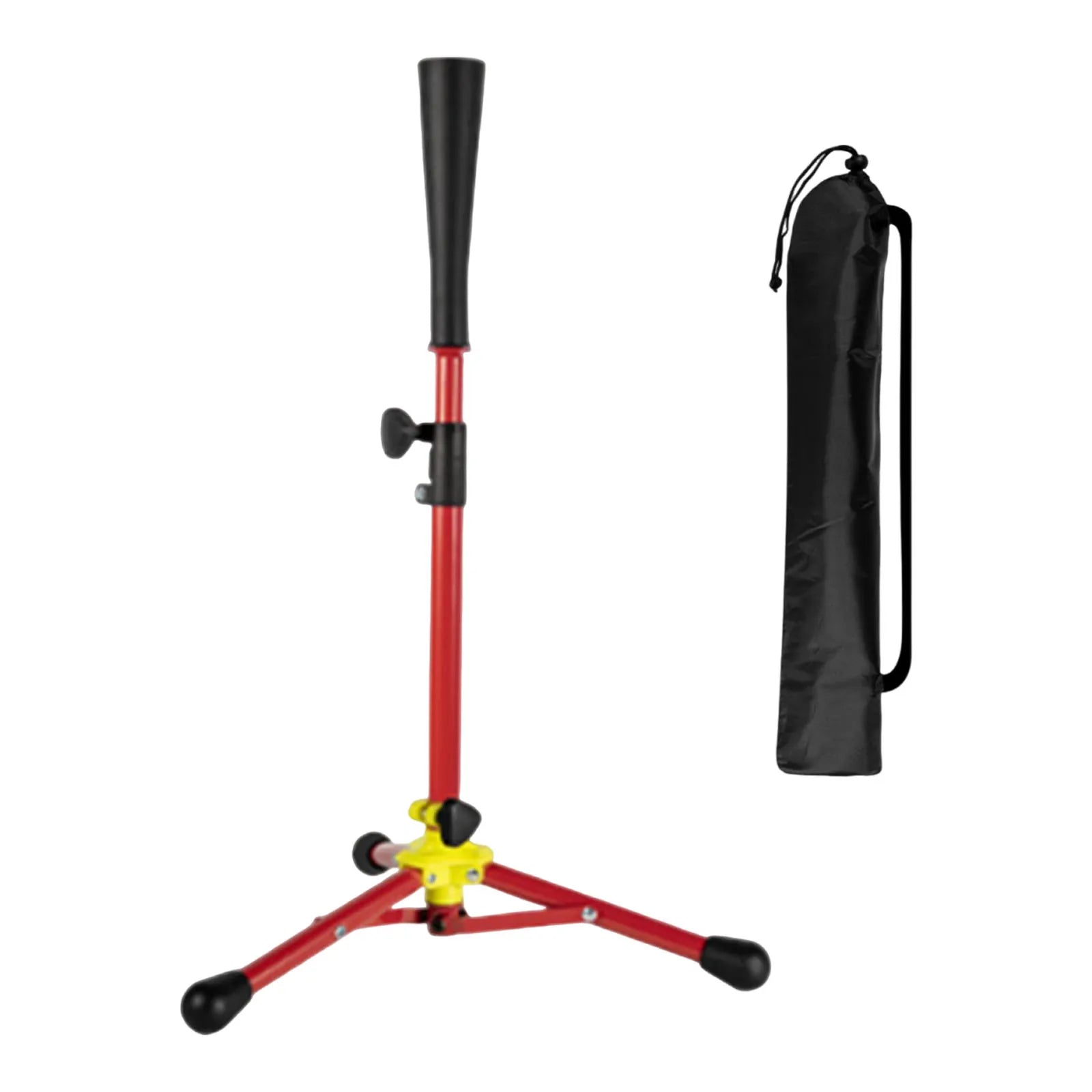 Foldable Baseball Batting Tee Tripod Adjustable Tripod Stand Tee for Hitting Training Practice Portable