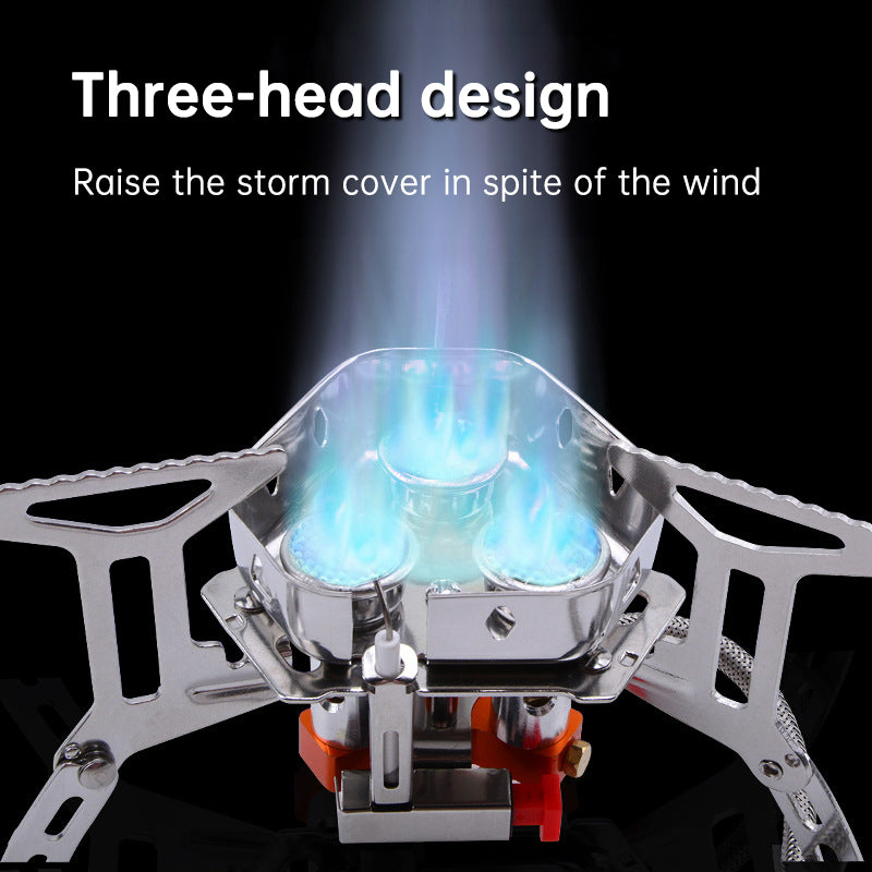 Design Camping Gas Stove Delicate Appearance Outdoor Hiking Portable Gas Stove