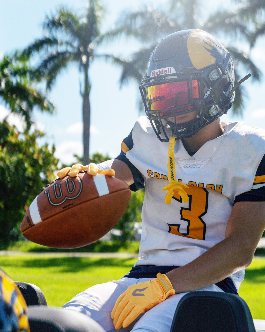 Phenom Elite VPS5 Adult Football Gloves - Team Colors