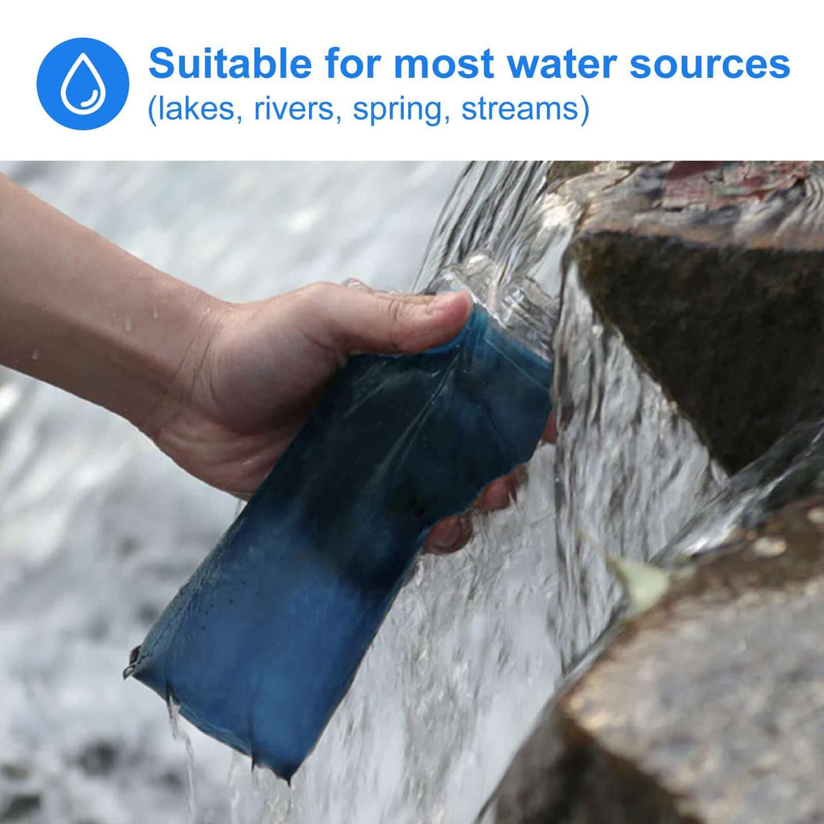Collapsible Water Filter Bottle – 600 ml HygieniSafe®