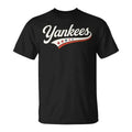 Yankees Vintage Style T-Shirt Black Crew Neck Unisex Adult Size