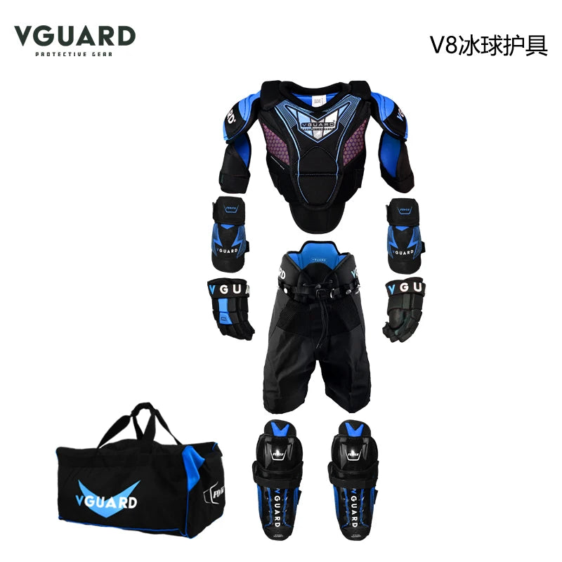 Factory Production Junior Inline Hockey Gear - Shoulder Elbow Pads Glove Pants from China (S&H $32.42)