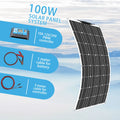100 Watt Solar Panel 200w 300w 400w Flexible PET Solar Panel