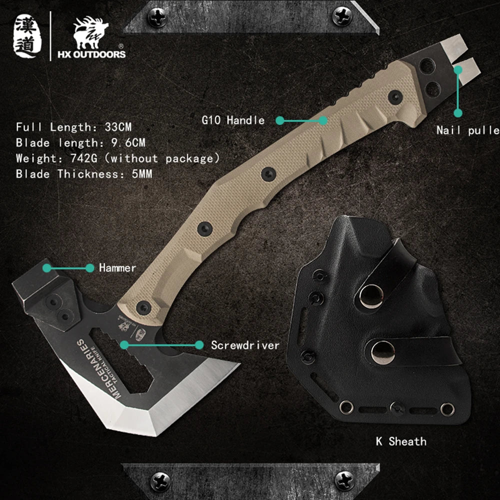 Full Tang Camping Survival Tomahawk Hammer