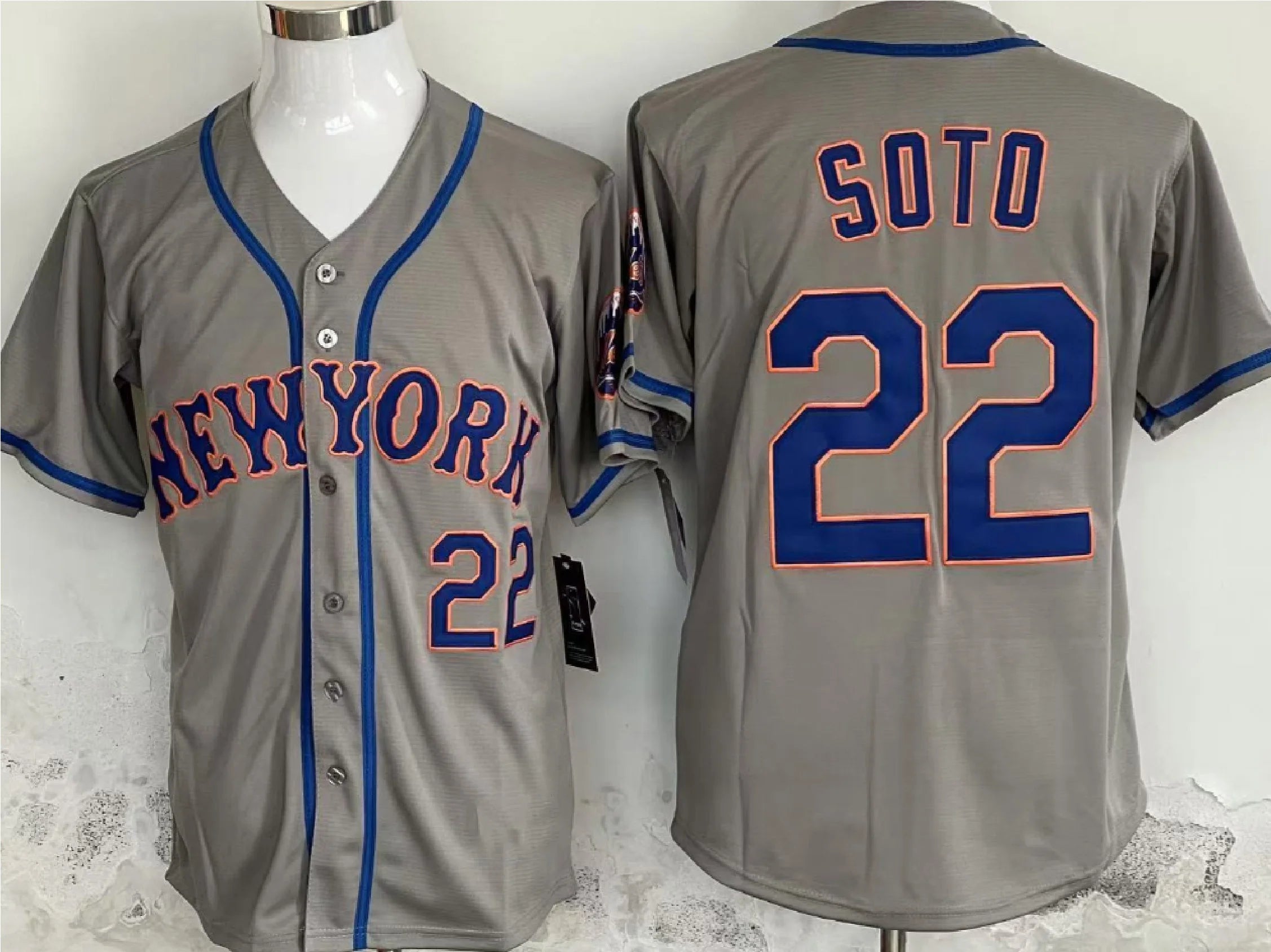 Wholesale Top Quality New York Mets (Star Players) American Baseball Jersey from China (S&H $10)