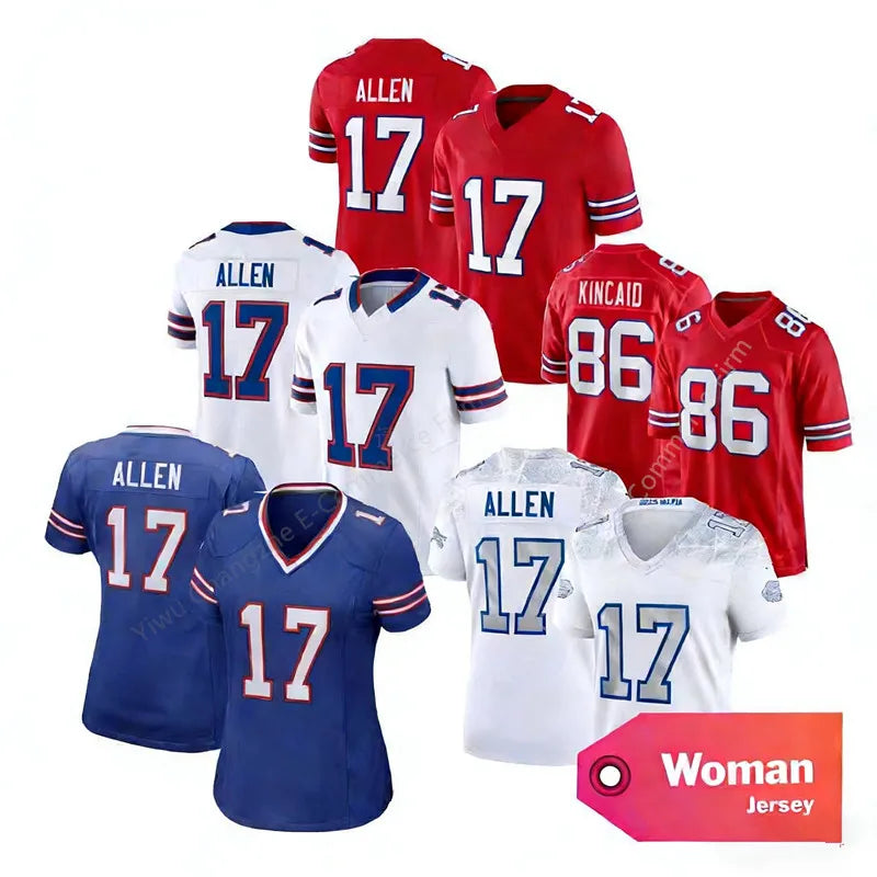 New Style Women's Buffalo Bills (Star Players) American Football Jerseys from China (S&H $9)