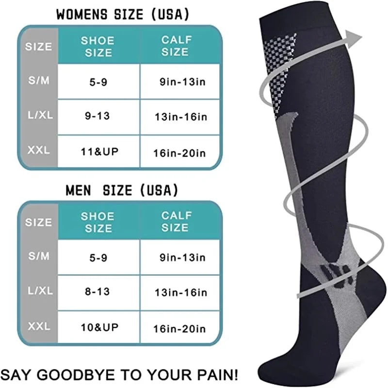 Anti Fatigue Pain Relief Men Women Compression Socks