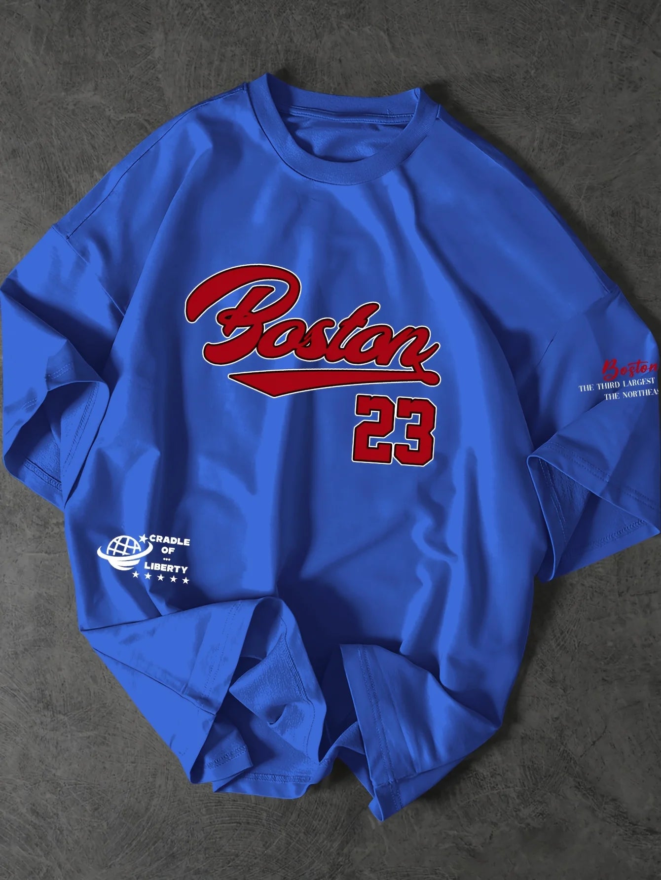 Boston 23 Logo Men's Short Sleeve T-Shirt from China (S&H ~$8.74)